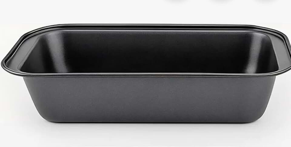 Forma Assadeira Para Pão Caseiro Grande 270X150X60mm Antiaderente Aço Carbono de Alta Durabiliadde, Assa Fácil, Desenforme Perfeito