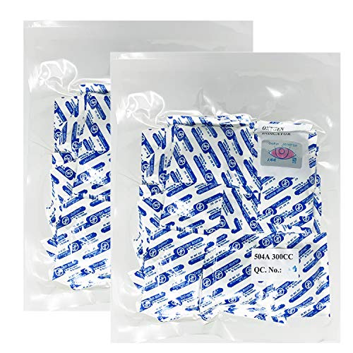 (100) 300cc Oxygen Absorbers 2 Packs of 50ea. Food Storage Vacuum Seal or Mylar Bags