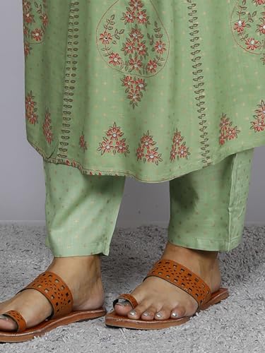 Image of Anarkali Kurta Pant Dupatta Set Embroidered