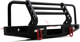 RCバンパーモデル For Trx4 For Defender For Axial For Scx10 II 90046 1/10 調整可能な金属フロントバンパーとライト RC クローラー車のアップグレード部品