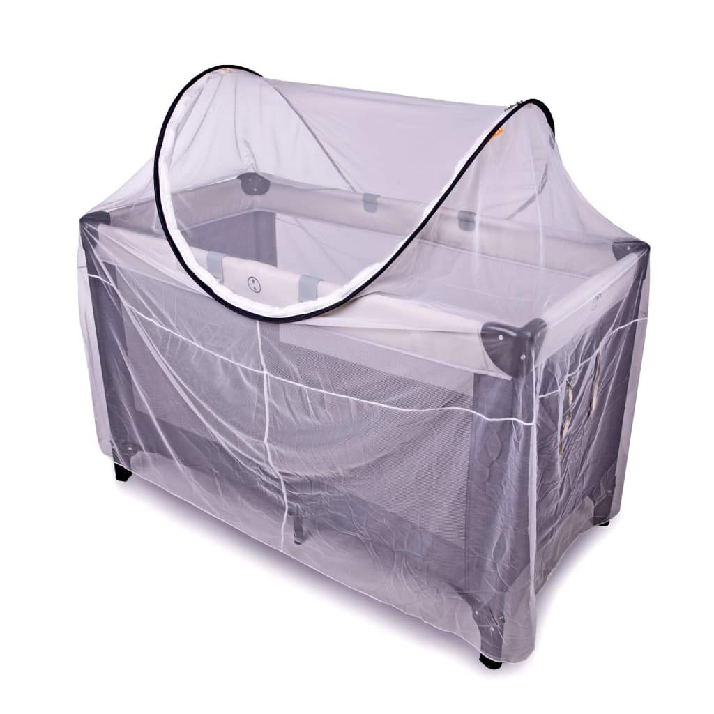 DERYAN Campingbed Protector - Foldable and Multi-Functional Mosquito net - Including Carrying Bag, White