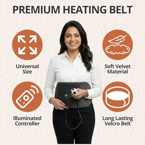 Black Olive Electric Heating Belt for Back Pain, Large, Black - Image 3