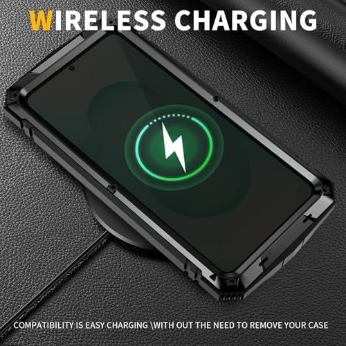 Coque Samsung S26 Plus robuste antichoc compatible charge sans fil noire