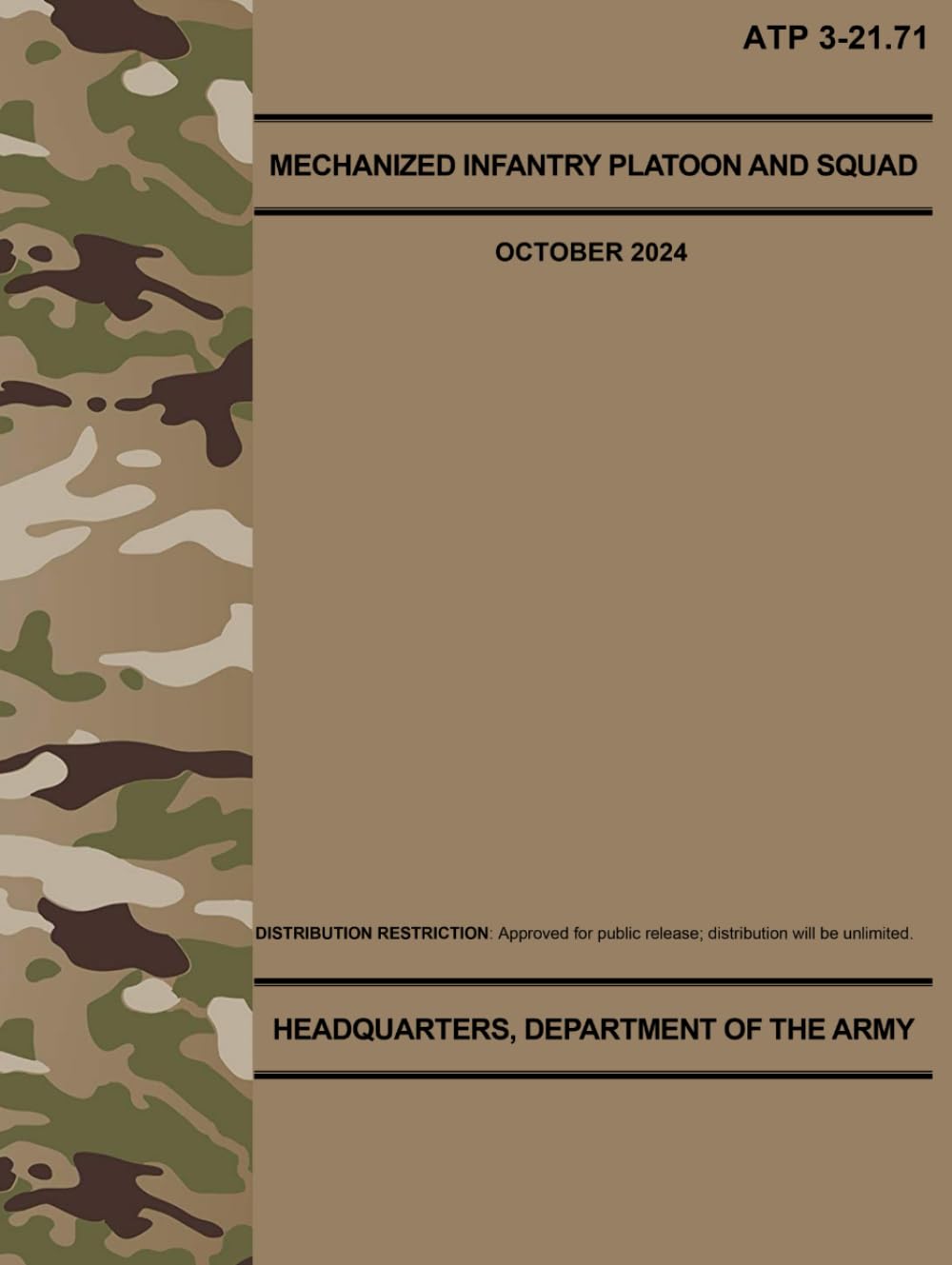 ATP 3-21.71 Mechanized Infantry Platoon and Squad - Oct. 2024