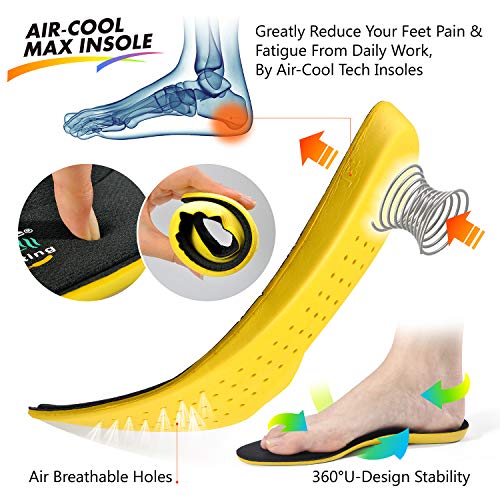 SAFETOE Men Work Safety Boots, Steel Toe Work Boots Insulated Work Safety Shoes for Industrial Construction
