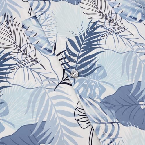 Image of Hawaiian Shirt for Men Tropical Shirts Summer Beach Button Down Short Sleeve Luau Aloha Floral Cruise Vacation Outfit 2026