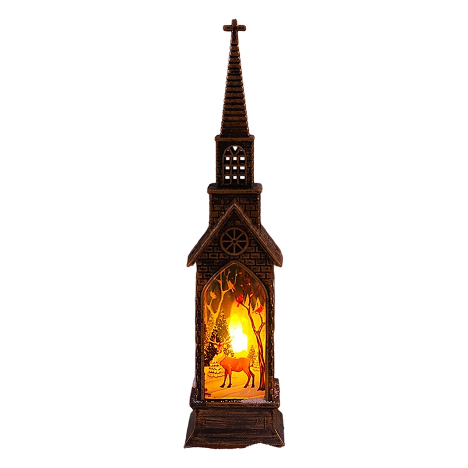 Tsophreniq Santa Christmas Water Lamp Holiday Decoration for Indoor Celebration Shatterproof Christmas Decorations