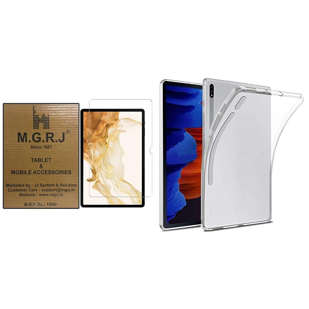 M.G.R.J® Tempered Glass Screen Protector Compatible for Samsung Galaxy Tab S9 FE+ / Tab S9 Plus / S8 (B0BQ23TY6N) Amazon Price History, Amazon Price Tracker