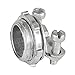 2 Pcs, 1-1/2 In. Die Cast Zinc Nonmetallic Cable Connector to Connect Nonmetallic Cables to Electrical Junction Boxes & Enclosures
