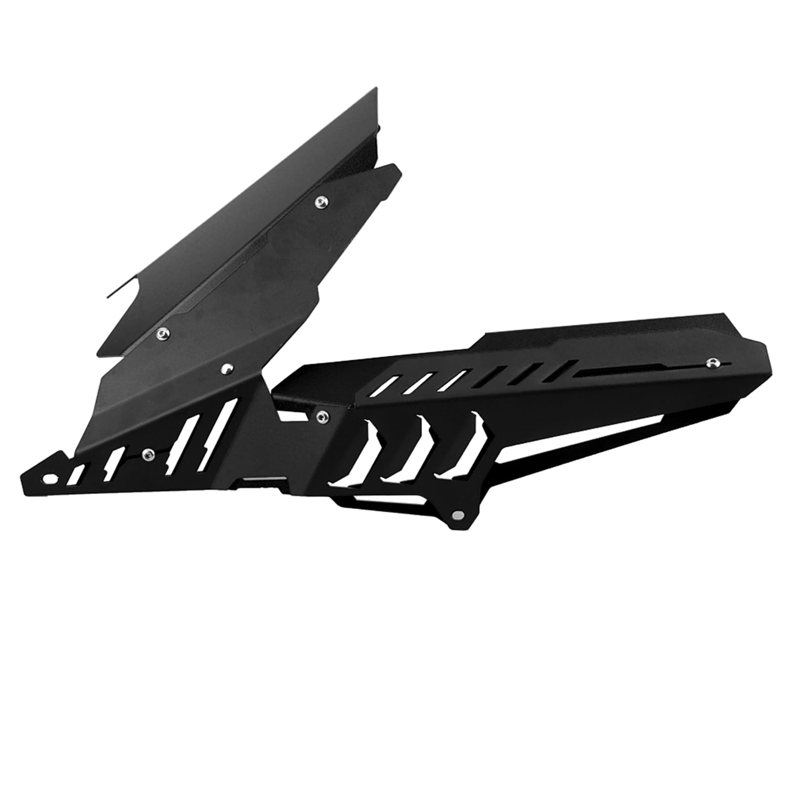 Akozon Zestaw Osłon Tylnego Błotnika Motocykla i Osłony łańcucha z Aluminium CNC do Yzf R3 R25 2013-2017, Mt03 2015-2017 - Czarne Wykończenie (BLACK)