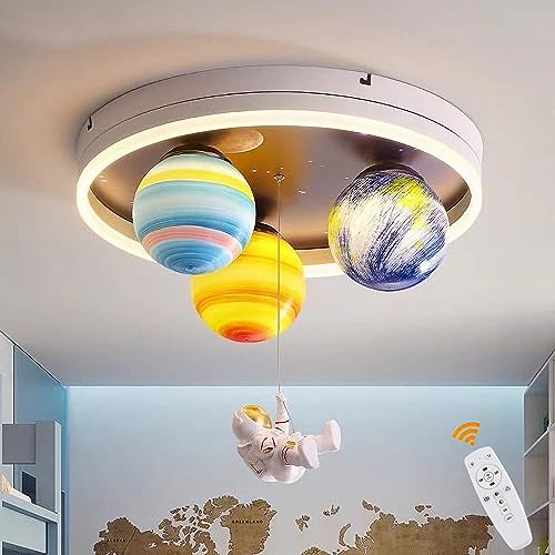 Produktbild von LED Kinder-Deckenlampe Mit Stern & Mond – Weiß, Warmweiß, Für Mädchenzimmer