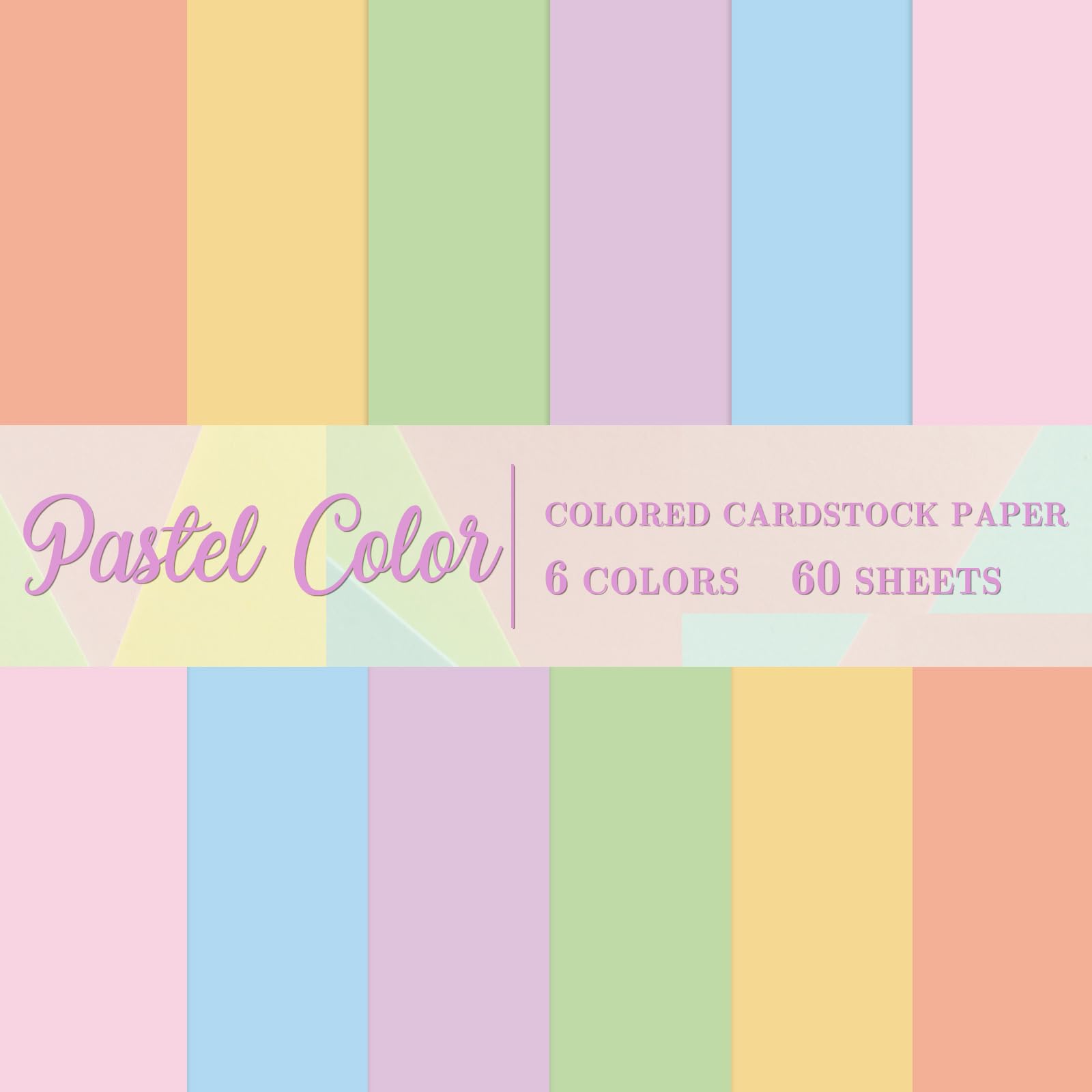 60 Sheet 8.5 x 11 Inch Pastel Thick Paper Card Stock Easter Colorful Blank Paper Cards Colored Construction Papers for Scrapbook Prints DIY Arts