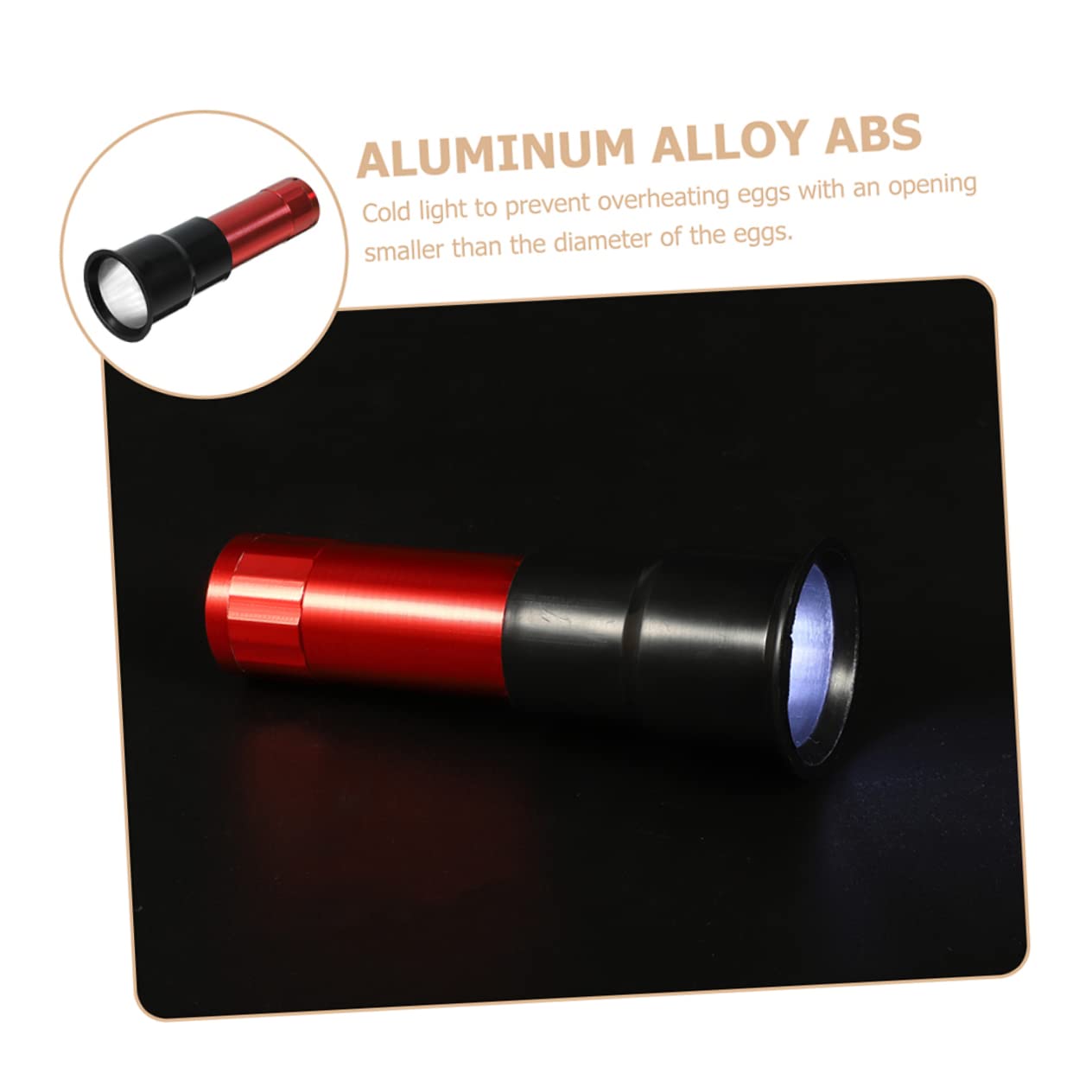 Levemolo Lamp Incubation Egg Candler Tester Portable Design for Chicken Duck Egg Incubation Candle Checking