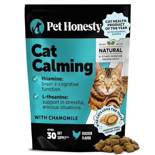 Calming Chews for Cats - Cat Anxiety Relief + Helps Reduce Stress - Behavioral Support & Promotes...