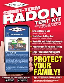 PRO-LAB DIY Radon Test Kit for Home - Easy to Use Charcoal Radon
