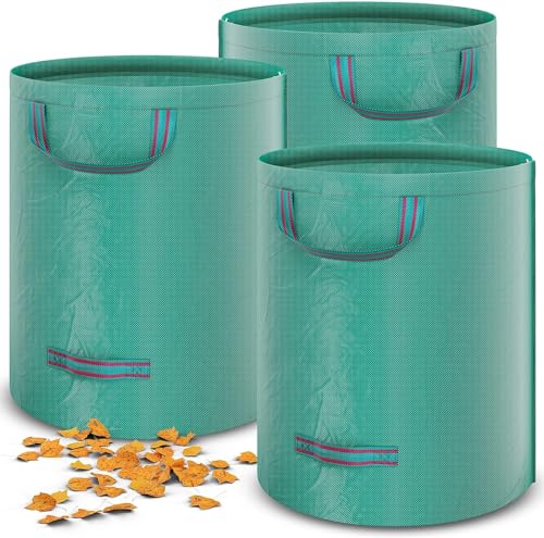 HAYATEC Gartensack 3x Laubsack Gartenabfallsack stabil mit 4 Griffen...