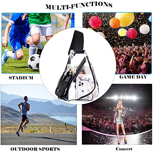Fomaris Clear Sling Bag Stadium Approved Crossbody Clear Backpack For Sports Concert Festival Game #TOP4