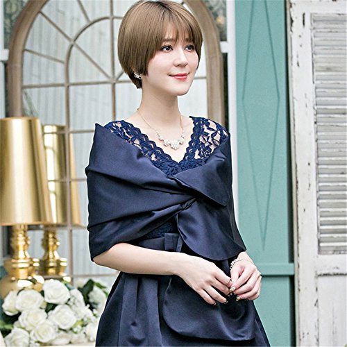 Creative Women Satin Wedding Formal Shawl Sheer Party Evening Wrap Scarf3