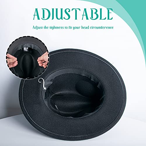 Besbomig Cappello da Jazz Donna Uomo Fedora