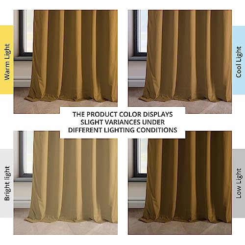 HPD Half Price Drapes Heritage Plush Velvet Curtains 84 Inches Long Room Darkening Curtains for Bedroom & Living Room 50W x 84L - Image 3