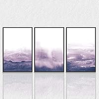 3 Piece Framed Canvas Wall Art Fog Canvas Prints Home Artwork Decoration for Living Room,Bedroom - 16