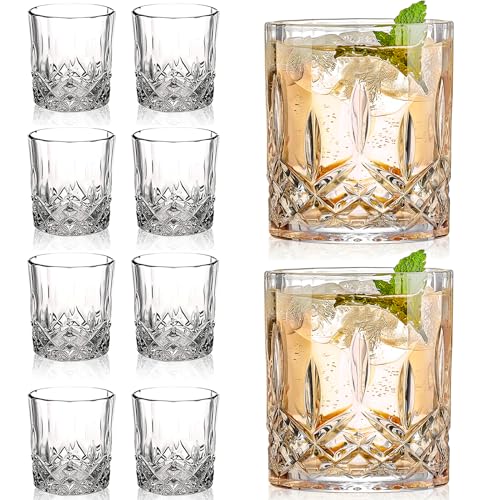 Comparison: Best Old Fashion Cocktail Glass 5 Gencywe Crystal Whiskey Glasses Set of 8(Buy 6, get 2 Free), 11 OZ Old Fashioned Whiskey Glasses, Bourbon Cocktail Rocks Glasses, Clear Bar Glasses for Drinking Scotch Vodka Tequila Rum Gift for Men