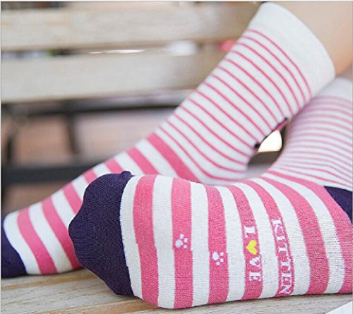 Jeasona Women's Cat Socks Cute Animal Socks Owl Dog Gifts For Women (Multicoloured Kitten) #TOP7