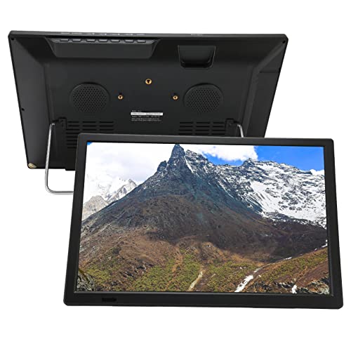TV Portátil de 16 Pulgadas, TV Digital LED de 1080P, TV con Batería Recargable para Ver Analógico, Compatible con Puerto USB, AV, HDMI