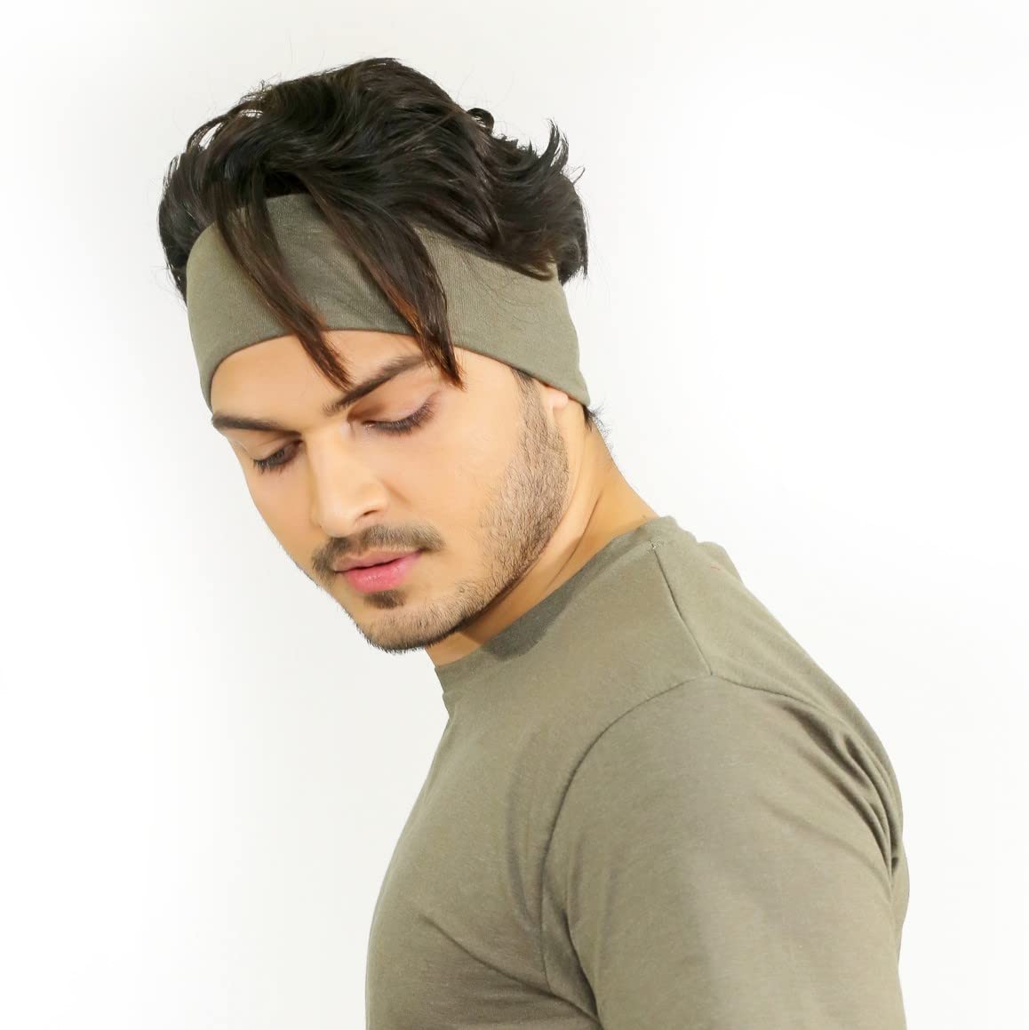 SOUL eTHICS Premium Cotton Gym, Sports, Yoga, Running, Hair, Elastic Headband for Men and Women with Non-Slip Fabric, Freesize (Grey) (B09NH41DL2) Amazon Price History, Amazon Price Tracker