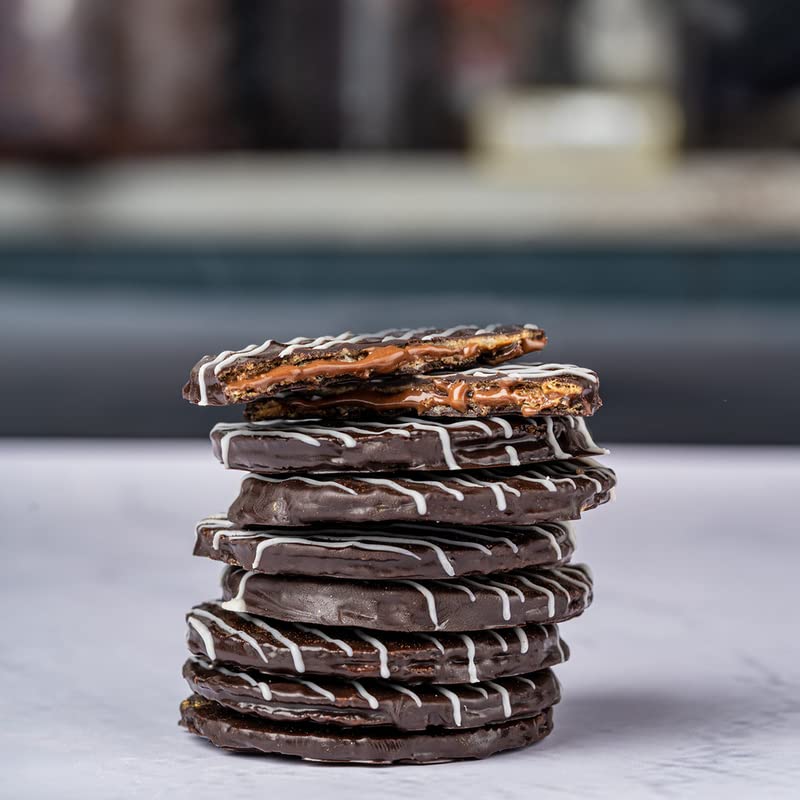 Image of NOVANOVA Dark Waffle Chocolates - Vegetarian, 100% Eggless | No Added Preservatives I Smooth And Creamy Dark Chocolate I Freshly Made - Box Of 20, 400 Gm