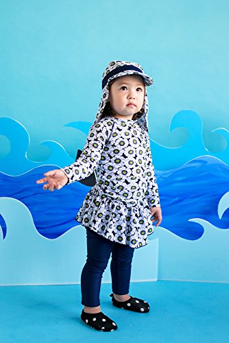 Image of VAENAIT BABY Girls Rash Guard Swimsuit UPF 50+ Long Sleeve Toddler Bathing Suit Ribbon Stawberry Floral Fruit for 2~8Years