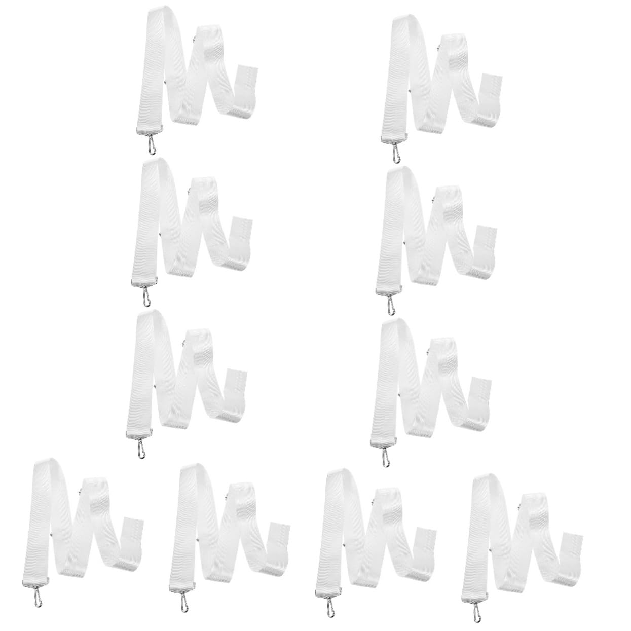 ifundom 10 Pezzi Centrale Della Rete Da Tennis Corda Maniglia Conveniente Rete Da Tennis Portatile Netto Centro Regolabile Cinghie Giallo Bianca Nylon