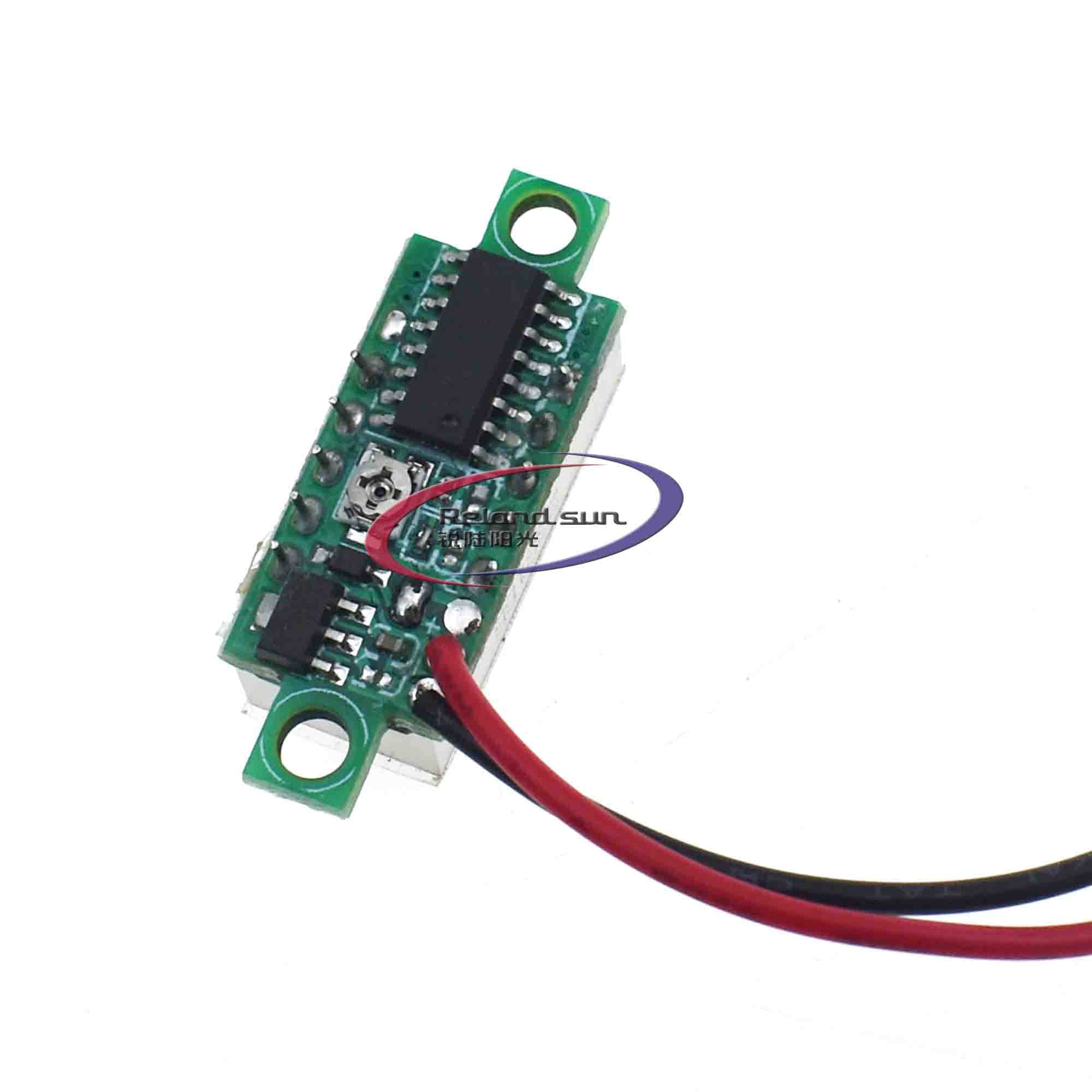 1 PZ 0.28 DC 3.5-30 V Super Mini Digital LED Verde Auto
