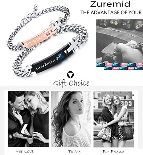 Gift for Lover His and Hers Personalized Engraved Couples Bracelets for Women Men Matching Set Anniversary Promise Valentine's Gifts3