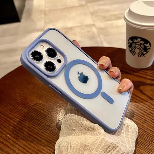 ӂ14P[X MagSafeΉ NA ڐG[d ϋv AN VR nCubh iPhone14 P[X  Ռz Ȃ wh~ y Vv(F)