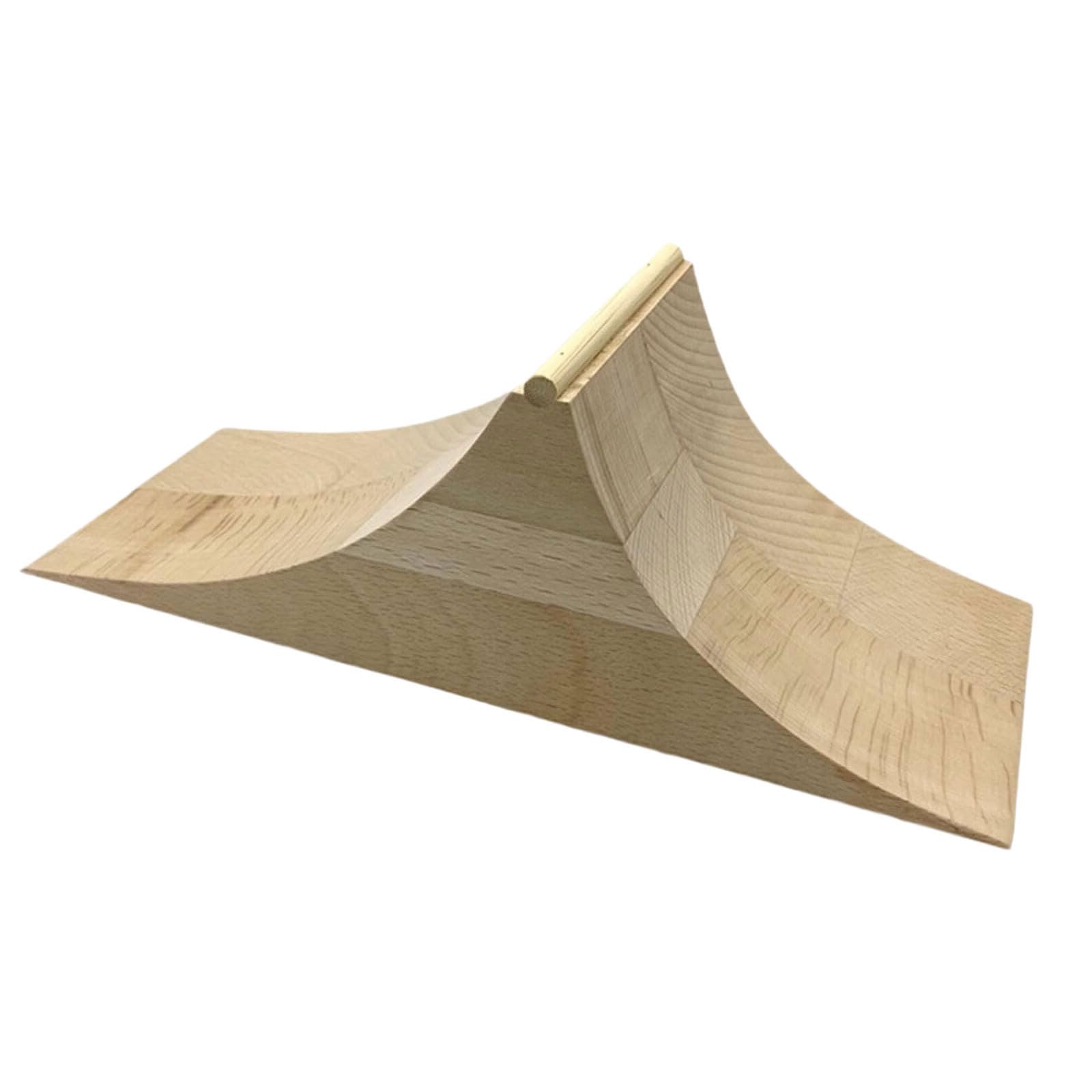 Creative Finger Skateboard Obstacle Ramp, Easy to Assemble, Safe Play Practice Wooden Finger Skateboard Ramp for Indoor Fun Activities