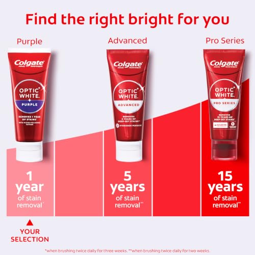 Colgate Optic White Purple Toothpaste with Fluoride, 3 Pack, 3.8 oz - image 7