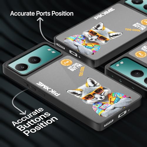 Image of Pikkme PC TPU + Printed Cool Funky Stylish Black Leopard Swag Raised Edges Camera Protection | Bumper Case for OnePlus Nord 4 5G (Design-04)