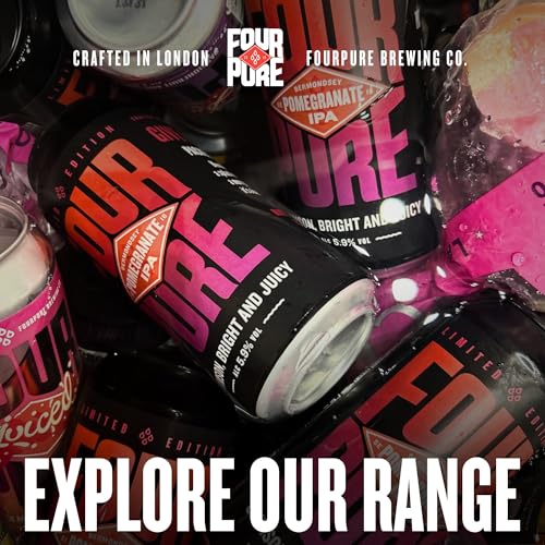 Fourpure Pomegranate IPA – Naturally Brewed Crimson, Bright & Juicy IPA – Vegan Craft Beer (12x440ml Cans) Fourpure Pomegranate IPA - Naturally Brewed Crimson, Bright & Juicy IPA - Vegan Craft Beer (12x440ml Cans) – Fourpure