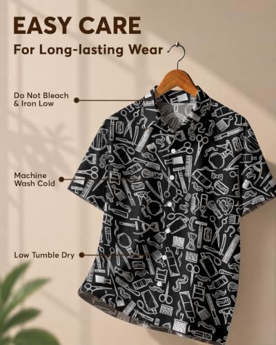Image of 99TIMORO Funny Movie Mens Hawaiian Shirts Button Down Short Sleeve