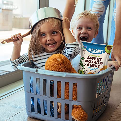 Jackson’s Sweet Potato Farmhouse Ranch Kettle Chips Made With Premium Avocado Oil (5 Oz, Pack Of 7) - Allergen-Friendly, Gluten Free, Peanut Free, Vegan, Paleo Friendly - Shark Tank Product #TOP6