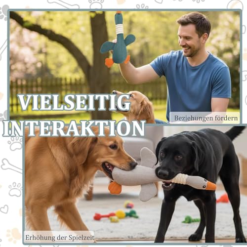 JazRvr 2 Stück Hundespielzeug Unzerstörbar, Welpenspielzeug, Hundespielzeug, Anti Stress Ente Für Hunde, Speziell Für Hunde Konzipiert Und Für Alle Arten Von Hunden Geeignet