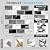 URCOLOR 10-Sheet Peel and Stick Backsplash Tile Sticker for Kitchen,12"x12" Self Adhesive Subway Wall Tiles Stick on Back Splashes for Bathroom White Gray Black White Marble Design