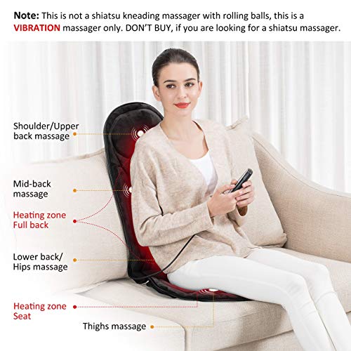 Snailax Memory Foam Massage Seat Cushion & Foot Massager Machine With Heat #TOP2