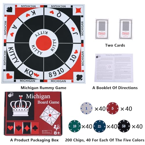 Michigan Rummy Board Game Set Tripoley Juego Familiar miniatura 5