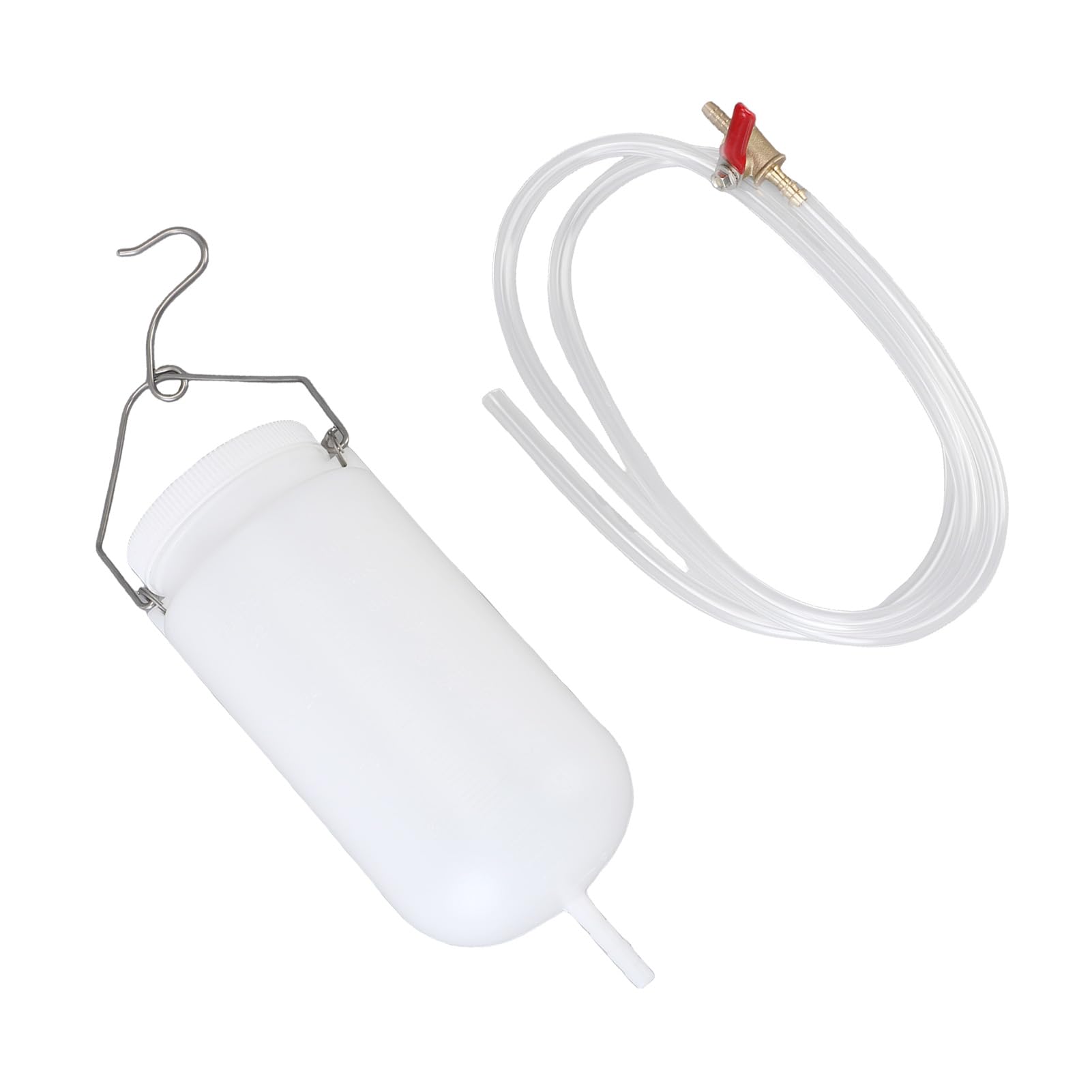 1L Tank Auxiliaire de Carburant, avec une Vanne D'arrêt et une Chaîne de Montage Améliorées, pour les Voyages et Aventure à Longue Distance