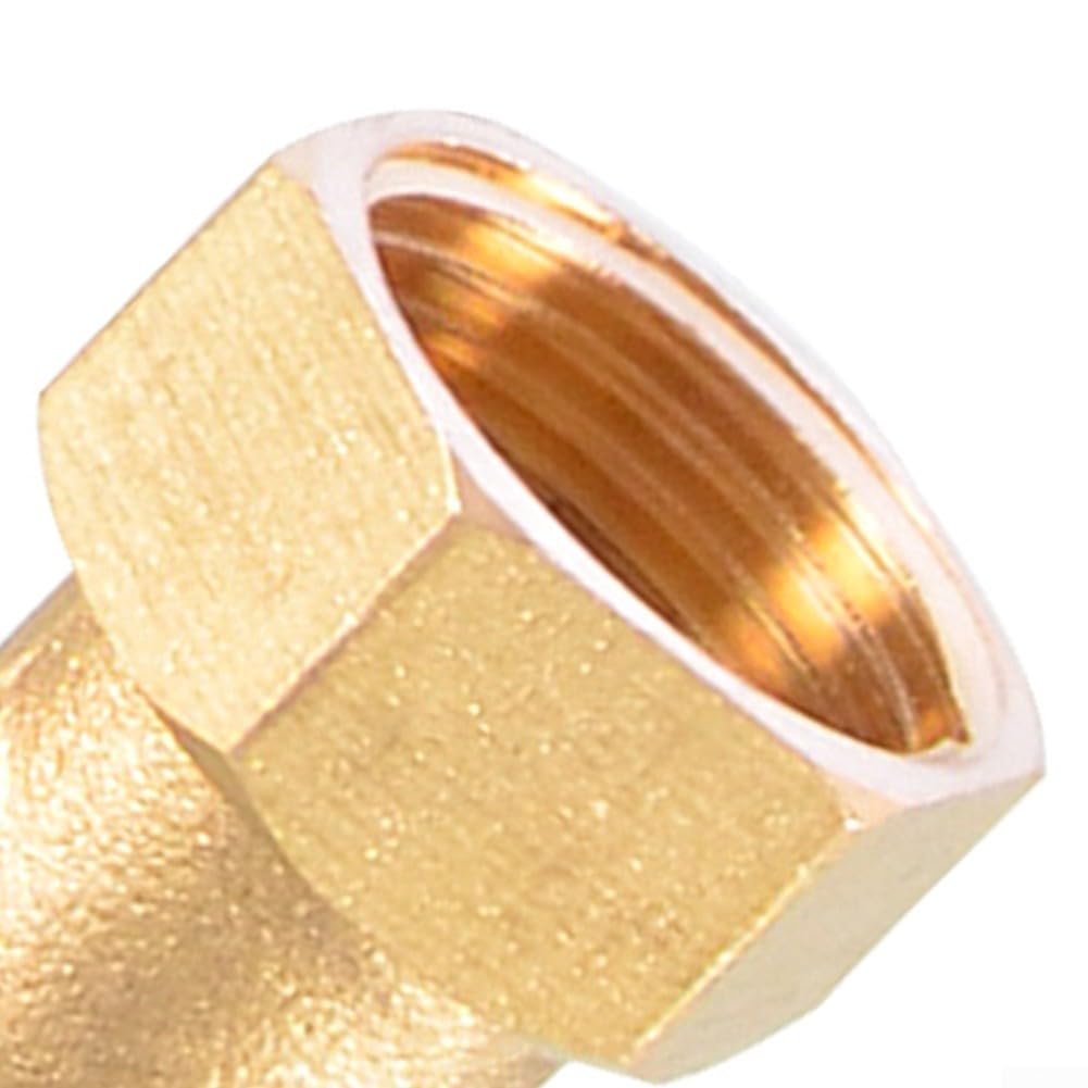 Paquete de 20 accesorios PEX de latón NPT hembra de 1/2 pulgada para líneas de suministro de frío caliente y almacén (12 pulgadas x 8 mm)