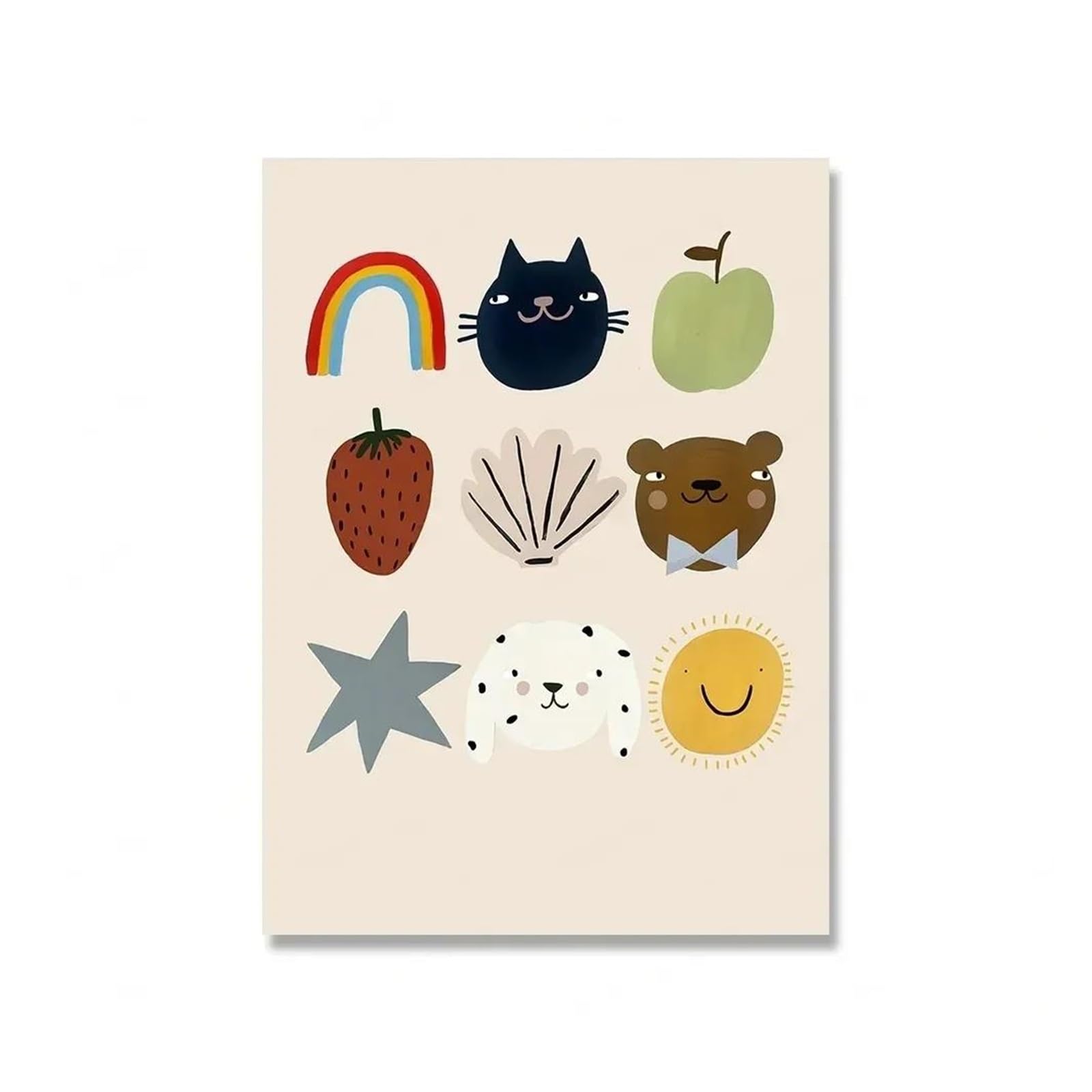 Peinture sur toile décoration murale enfant pour réchauffer un mur blanc triste