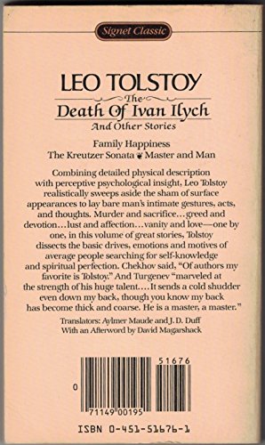 The Death of Ivan Ilych 0451516761 Book Cover