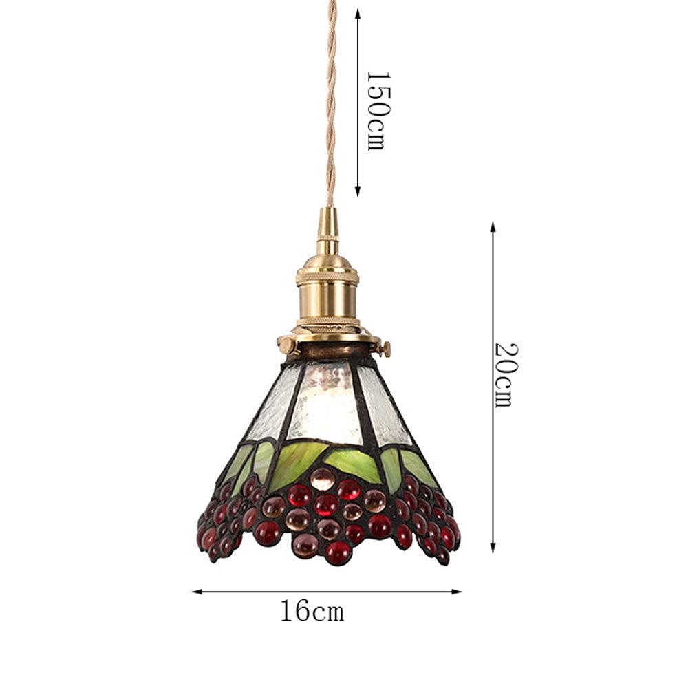 Luz, Luces LED Estilo japonés, lámpara colgante Verde Oscuro, pantalla de vidrio nórdico, lámpara colgante de techo Ajustable, accesorios de iluminación adecuados para dormitorio,